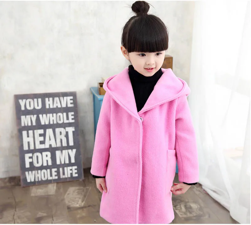 Girls coats trench jacket kids winderbreaker spring outerwear (7)