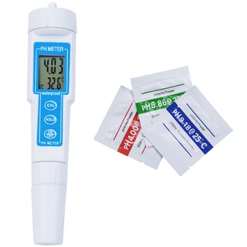 

New Waterproof PH Pen Meter Protable Digital PH Tester for Aquarium Pool Water Wine Urine Laboratory Automatic Calibration