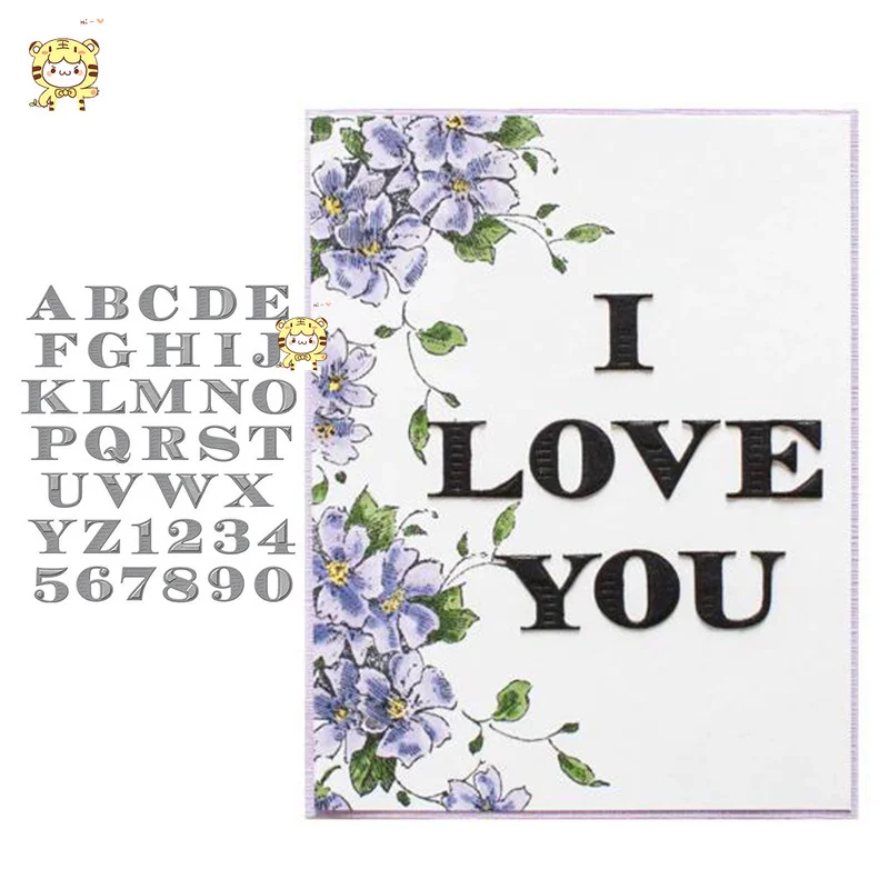 

BM 26 letters Metal Cutting Dies Stencils for DIY Scrapbooking/photo album Decorative Embossing DIY Paper Card