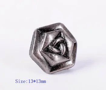 

30pcs Tibetan Style Carved Flower Pattern Rivet Stud LeatherCrafts Decor Conchos