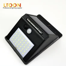 [LTOON] светодиодный светильник на солнечной энергии с датчиком движения PIR, настенный светильник, 35 светодиодный, для улицы, водонепроницаемый, энергосберегающий, для улицы, двора, для дома, сада, безопасности