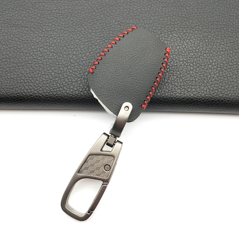 Автомобильный брелок 2 кнопки кожаный чехол для ключей для Mercedes Benz A класс W169 B C E S R C200E 260L GLK300 защитный чехол