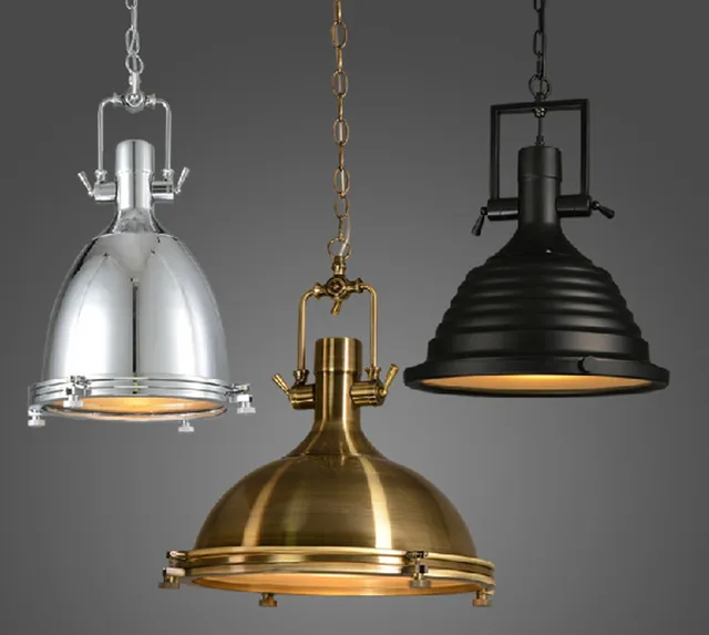 Vintage Lamp American Style E27 Copper Chrome Pendant Lamps With Vintage Lamp American Style E27 Copper Chrome Pendant Lamps With Gl Rh Loft