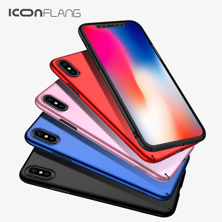 Casos De Luxo Caso Fosco Para O Iphone X 10 Ultra Thin PC Magro Prova 