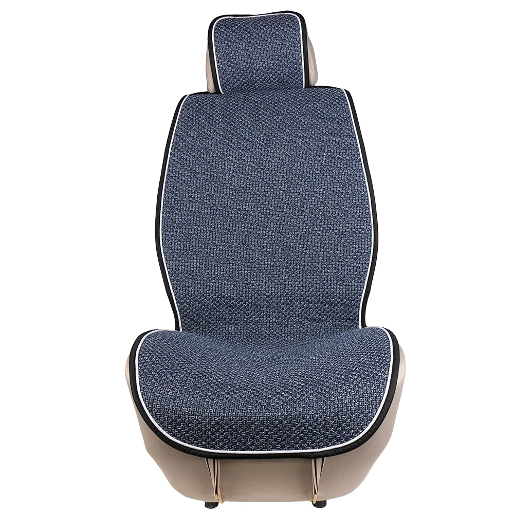 

1 piece Universal Front Car Seat Cover Mat Artificial linen Auto Seat Cushion covers in The Car fit Most Cars Truck Suv or Van