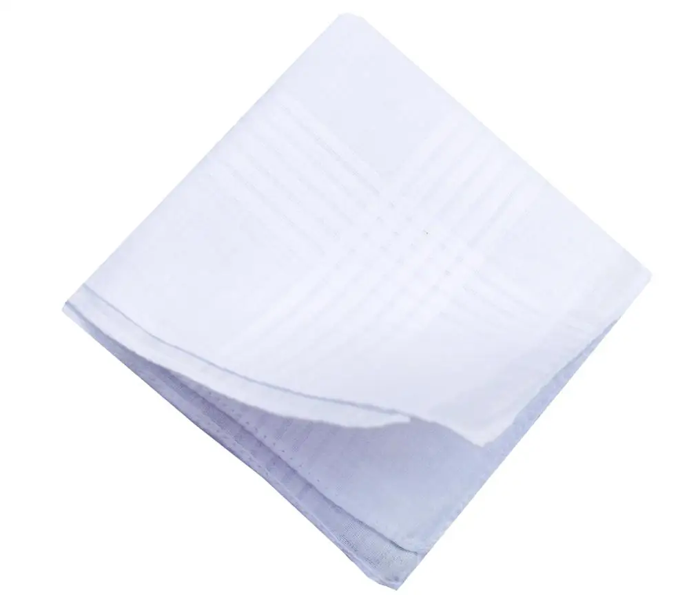 Mens Handkerchiefs,100/% Soft Cotton Hankie,Pack of 12