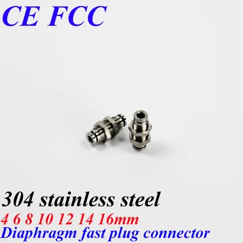 

Pinuslongaeva Factory outlet 4 6 8 10 12 14 16mm 304 stainless steel Diaphragm fast plug bulkhead connector Pneumatic fittings