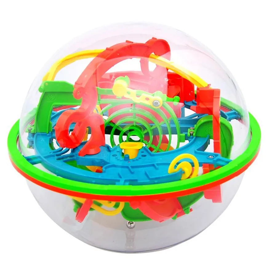 

2017 100 Barriers 3D Labyrinth Magic Intellect Ball Balance Maze Perplexus Puzzle Toy