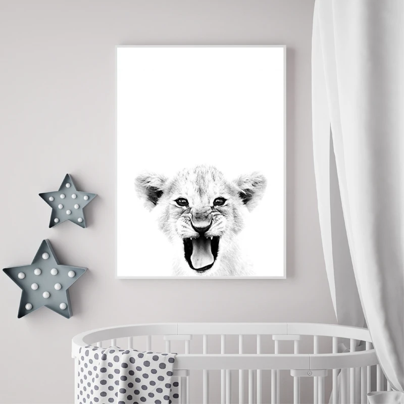 Baby Lion Canvas Prints Baby Room Decor