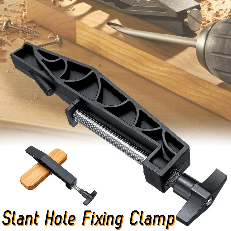 

1Pc Woodworking Pockets Upgrade Woodworking Hole Clamp Pockets Hole Jig Joint Fixed Clamp Slant Hole Pull Clip