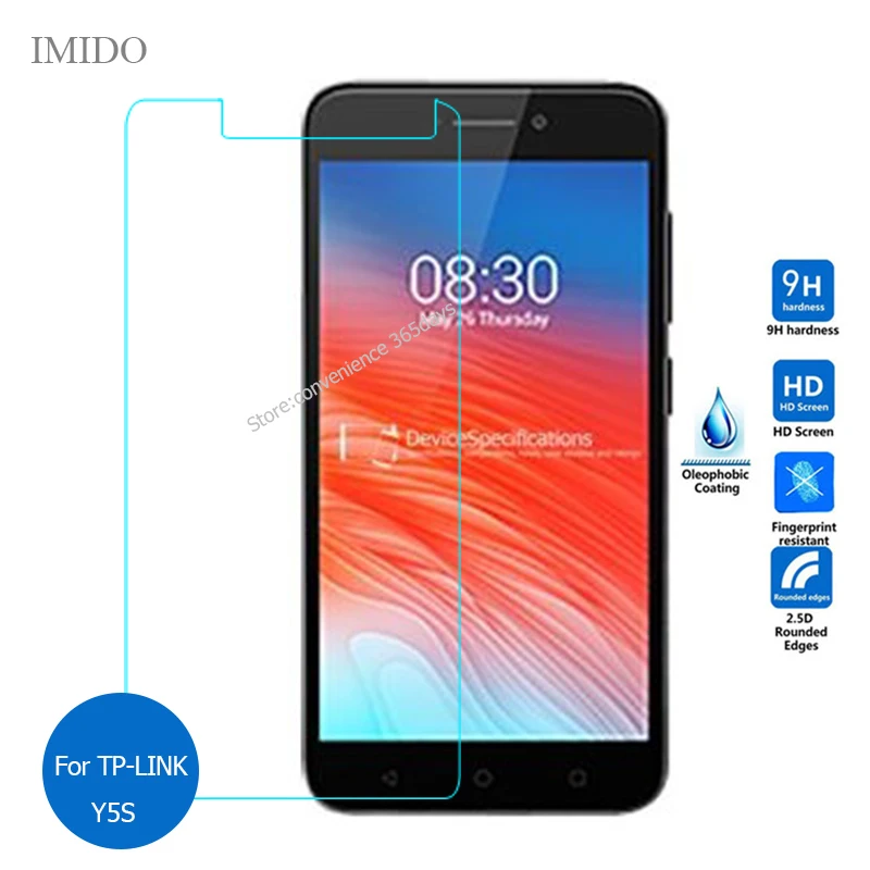 

For TP-Link Neffos Y5S Tempered Glass Screen Protector 9H Safety Protective Glass On TP Link Y 5S TP804A TP804C TP804