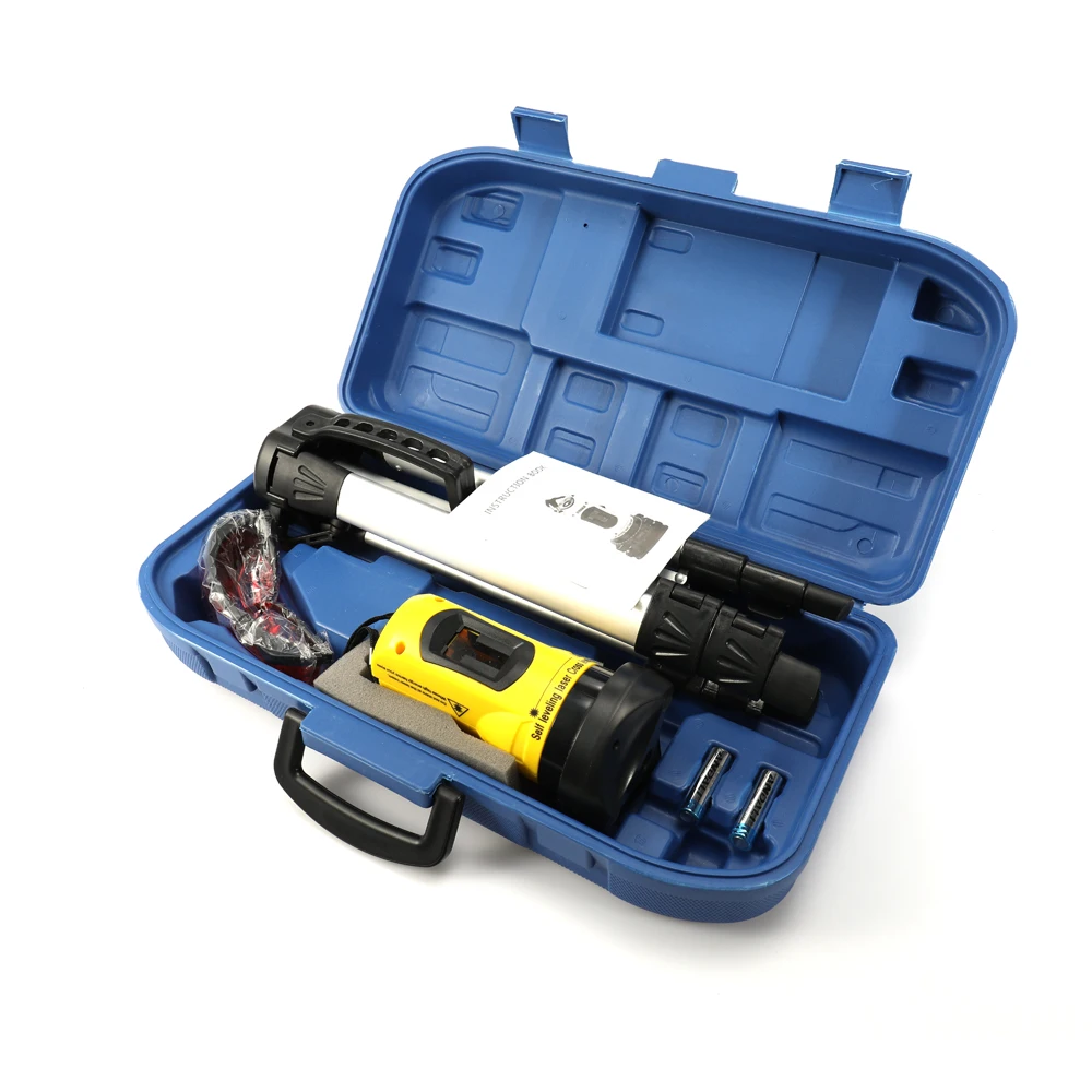 

2 Lines Cross Laser Level 360 Rotary Cross Curve Self Leveling Horizontal and Vertical Lines Infrared Leveler 650nm