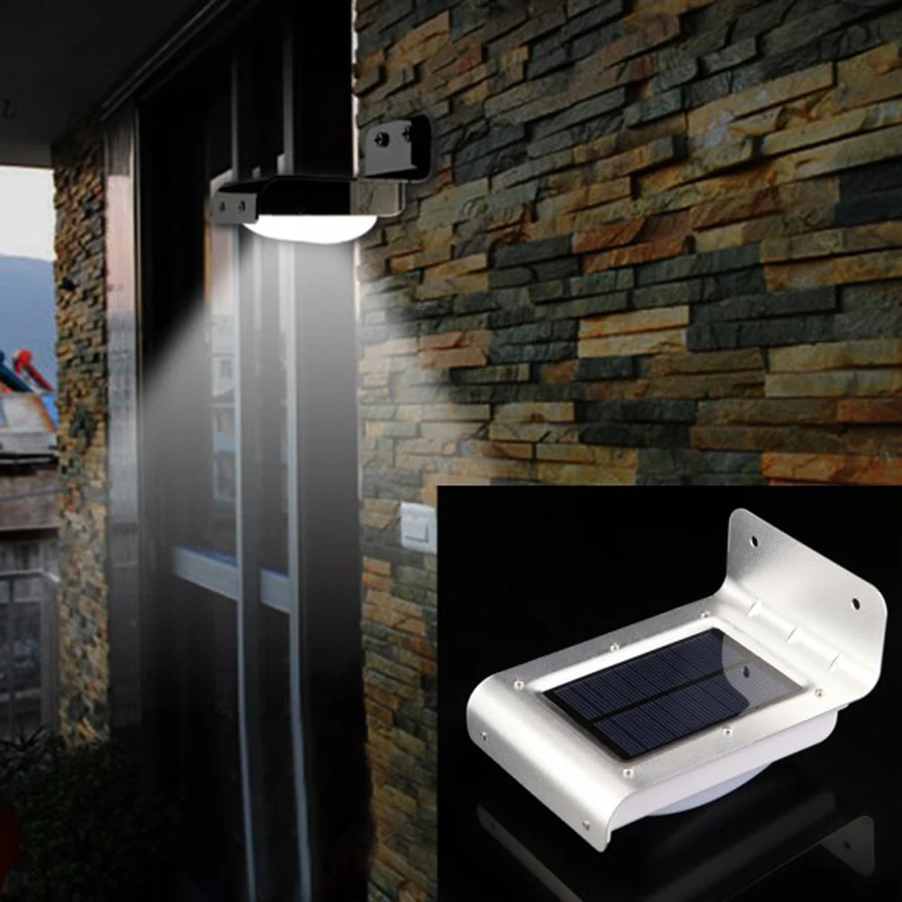 

Solar LED Motion Sensor Light Waterproof Outdoor Energy Saving Light Wall Mount 24 LEDs Security Lamp Garden