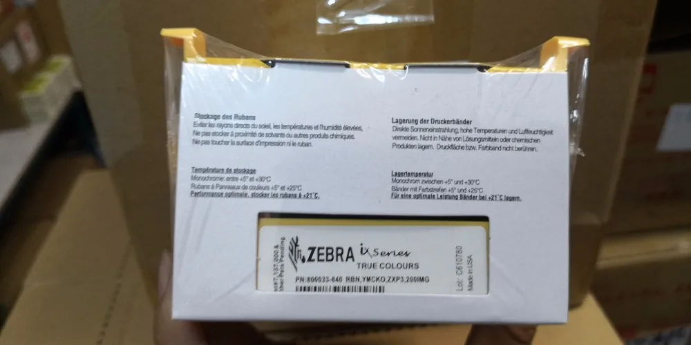 Цветной картридж YMCKO 800033 840 200 принтов для принтеров zebra ZXP Series 3|Ленты принтеров| |