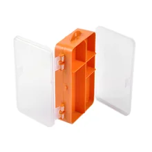 14*8,3*4,1 см, двусторонний прозрачный видимый пластиковый рыболовный крючок для рыболовной приманки, коробка для снастей, 9 отделений для pesca