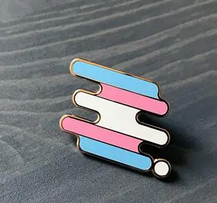 

Transgender Pride Soft Enamel Pin | LGBTQ+ Pin Series lightning Brooch Pin