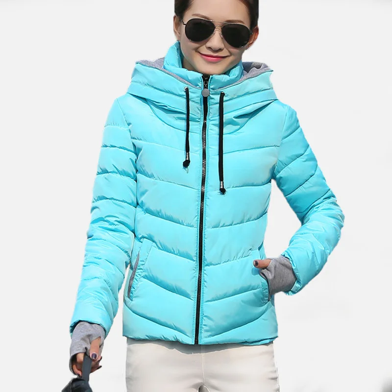 Manteau 2017 Femmes red Casual Coton Jaqueta Feminina Casacos rembourré pink Beige Hiver Vêtements black jaune Veste Parka vert dark D'hiver Ciel Inverno Pardessus rhodo pu Courte Yellow qtAdnxPw