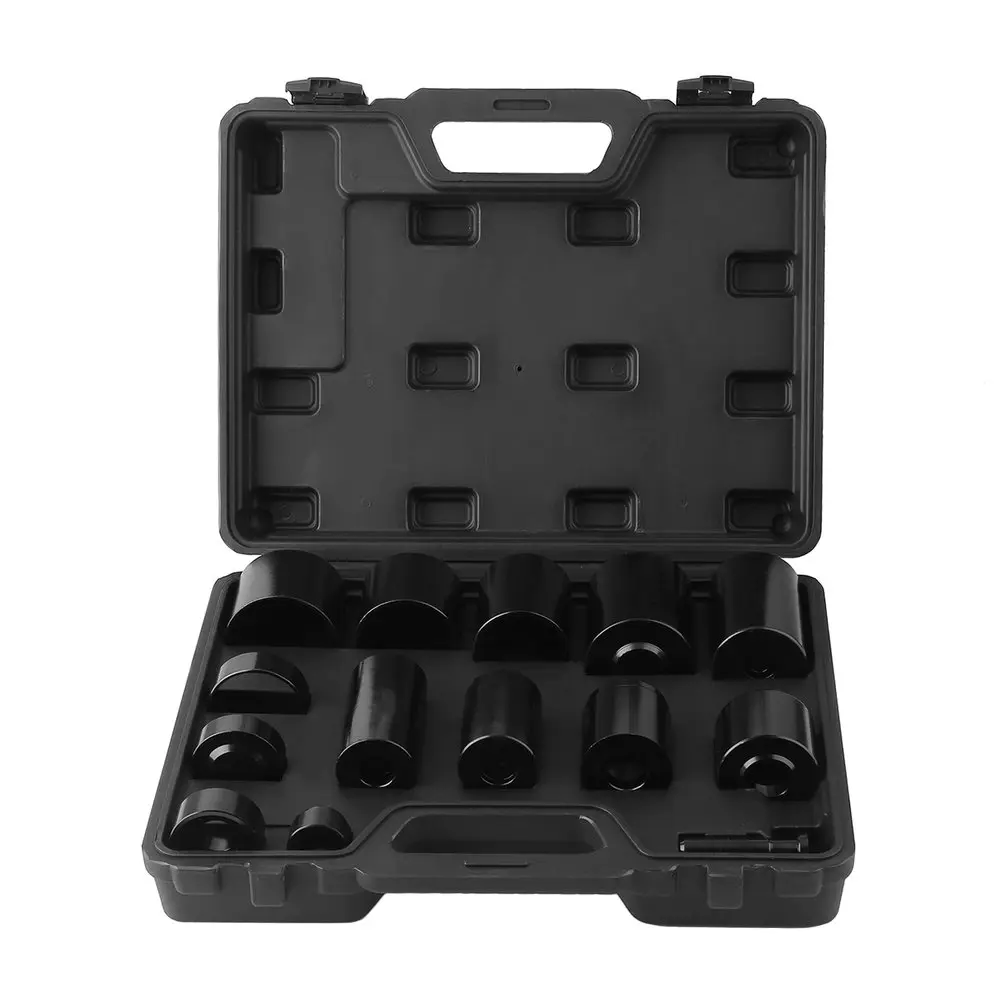 

14Pcs Drill Exchanger Set Workshop Professional Presses Bearing Set Durable Removal Sleeve Kit Car Repairing Tool