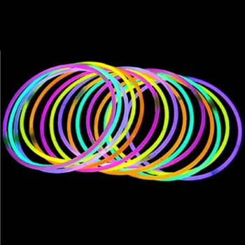 

500pcs 5x580mm Glow Stick Fluorescent Necklaces Glow Sticks Luminous Collars Assorted Colors wen6339