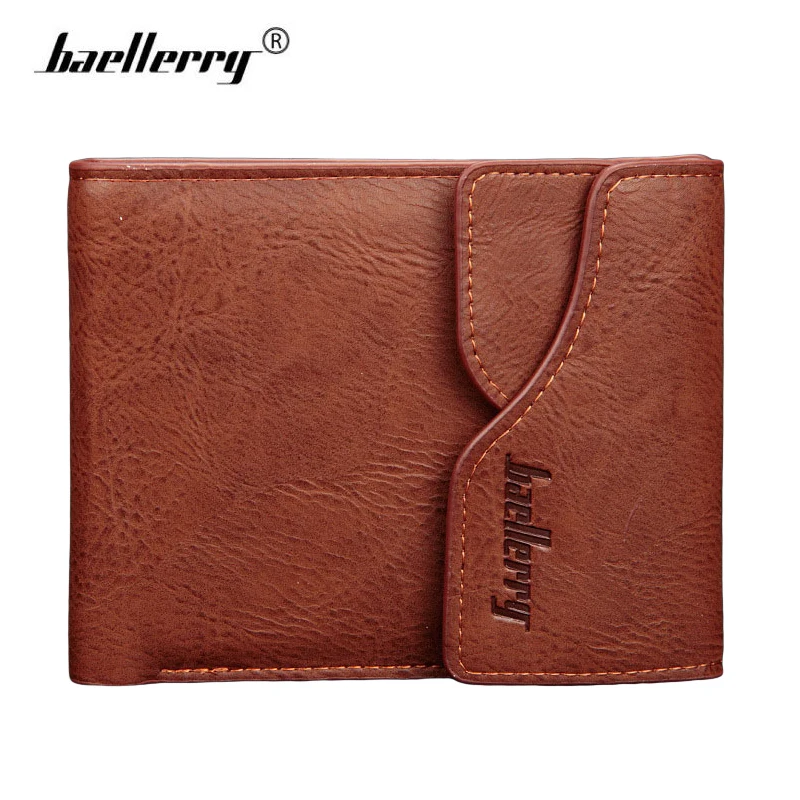 

Baellerry Unique Design Wallet Men Small Clutch Short Leather Men Wallets Card Money Wallet Male Slim Purse carteira masculina