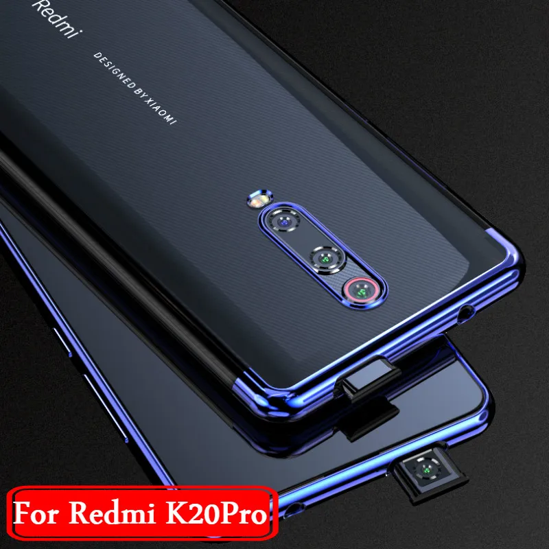 

Plating TPU Phone Cases For Xiaomi Redmi K20 Pro 7 Note 7 6 5 Pro 6A 6 Pro Xiaomi Mi 9 SE A2 8 Lite Protective Back Cover Capas