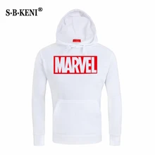 2019 Autumn And Winter Brand Sweatshirts Men High Quality MARVEL Printing Fashion Mens Hoodies Thickened Men's Hoodie