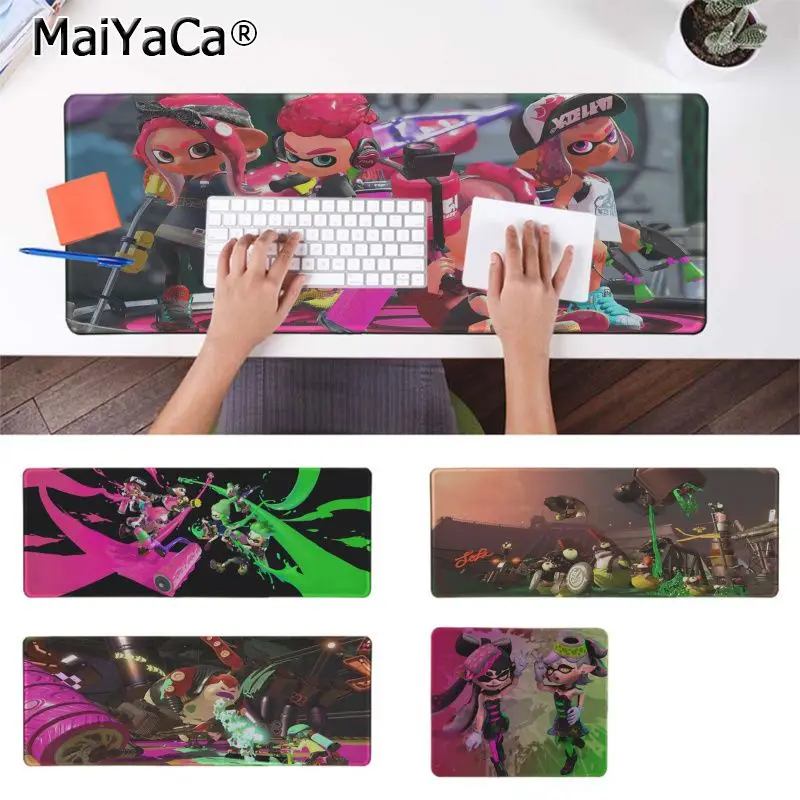 Maiyaca забавные Splatoon 2 красивый коврик для мышки в стиле аниме резиновая PC компьютер