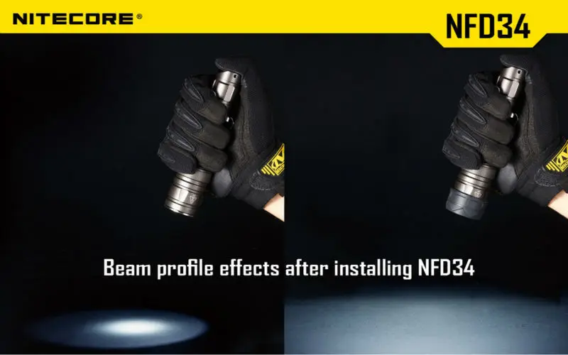 1 шт. Nitecore NFR34/NFG34/NFB34/NFD34 подходит для фонарика с головкой 34 мм