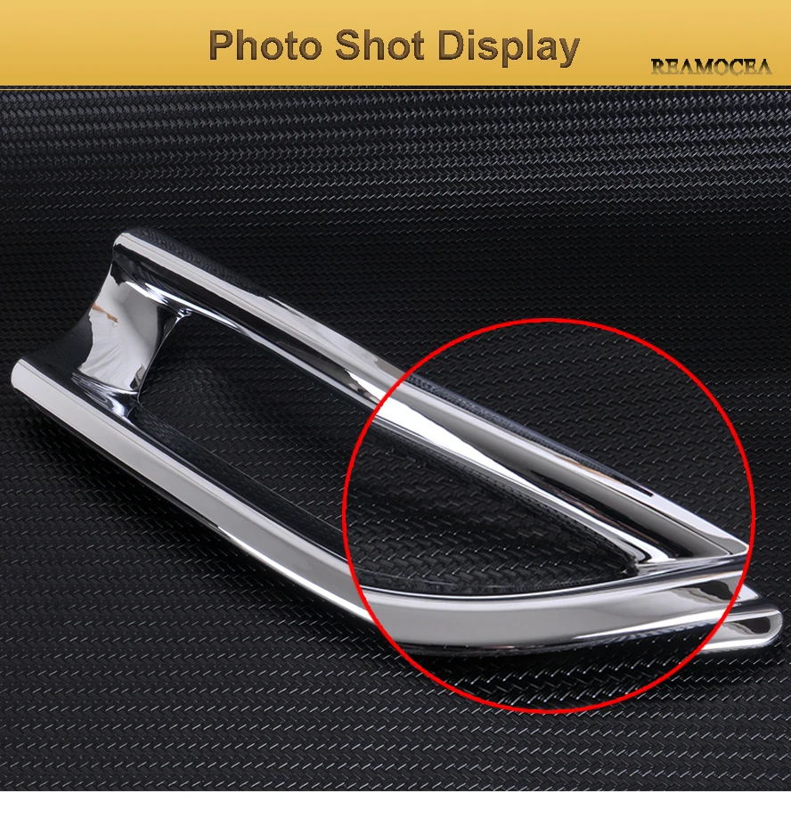 Reamocea 2Pcs Car ABS Chrome Rear Left Right Fog Light Cover Trim For Honda CRV CR-V 2012 2013 2014 Accessories (9)