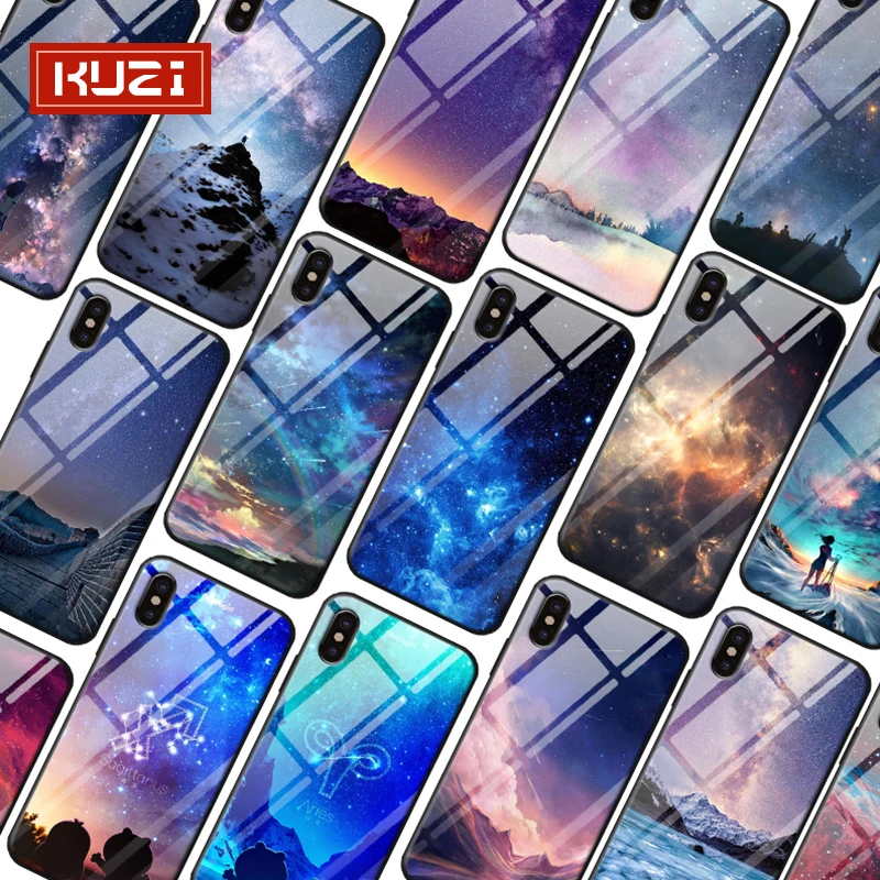 

KUZI Starry sky Phone Bag Case For redmi s2/6/7/Note 7/6 Pro/Note 5/5 Plus/Note 4X/Note 5A Phone Bag Case Half Wrapped Case