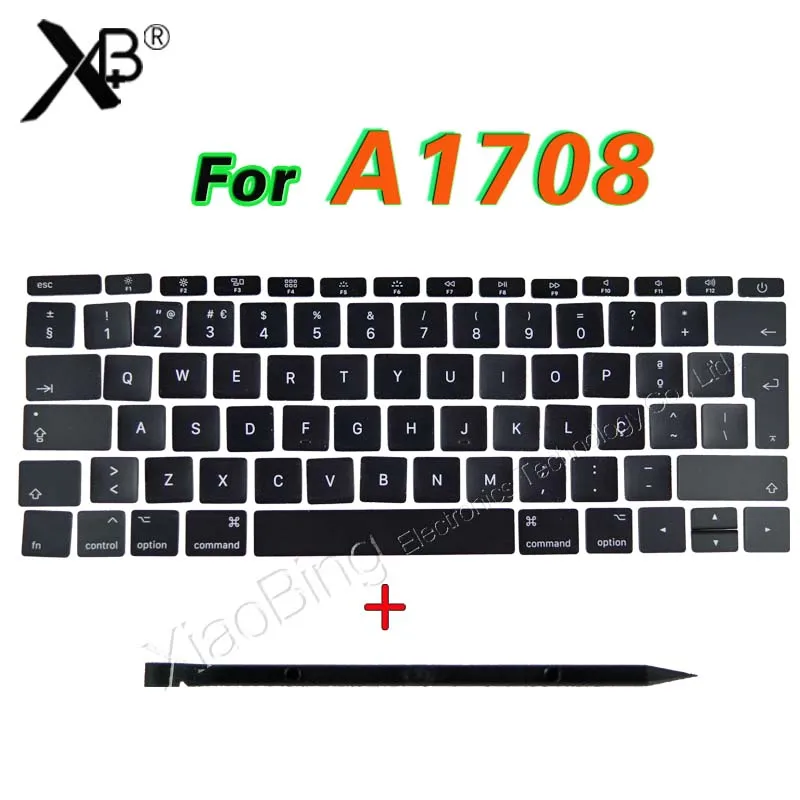 Macbook Pro retina 13 1" A1706 A1707 A1708 PT португальская Клавиатура Ключ Кепки ключ Кепки s - Цвет: Черный