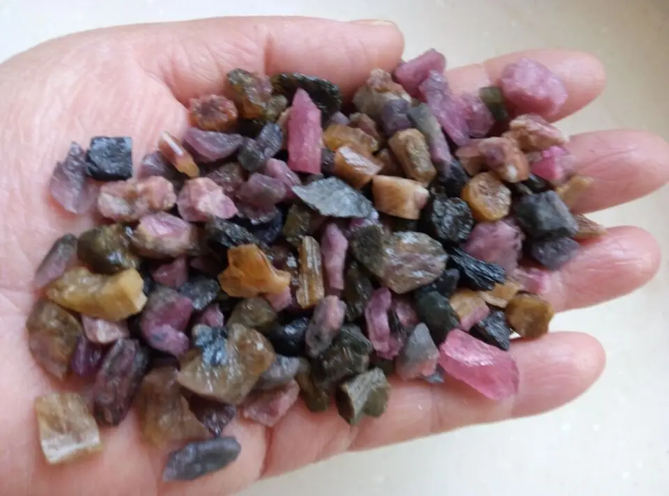 

100g Natural Colour Tourmaline Quartz Crystal Stone Specimen Original