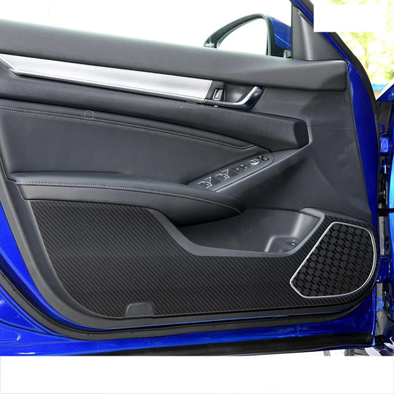 

lsrtw2017 carbon fiber PVC car door anti-kick film for honda cr-v hr-v odyssey city grace fit civic accord