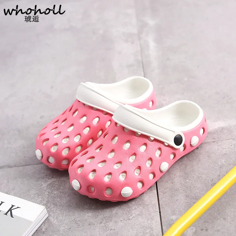 

Fashion EVA Solides Man Women Holes Slippers Woman Summer Breathable Couple Beach Sandals Shoes Ocean Outdoor Walking 2019