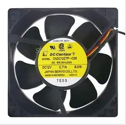 Для CNDC12Z7P-028 DC 12 V 0.71A 8,6 Вт 3 провода 120X120X38mm вентилятор охладителя сервера