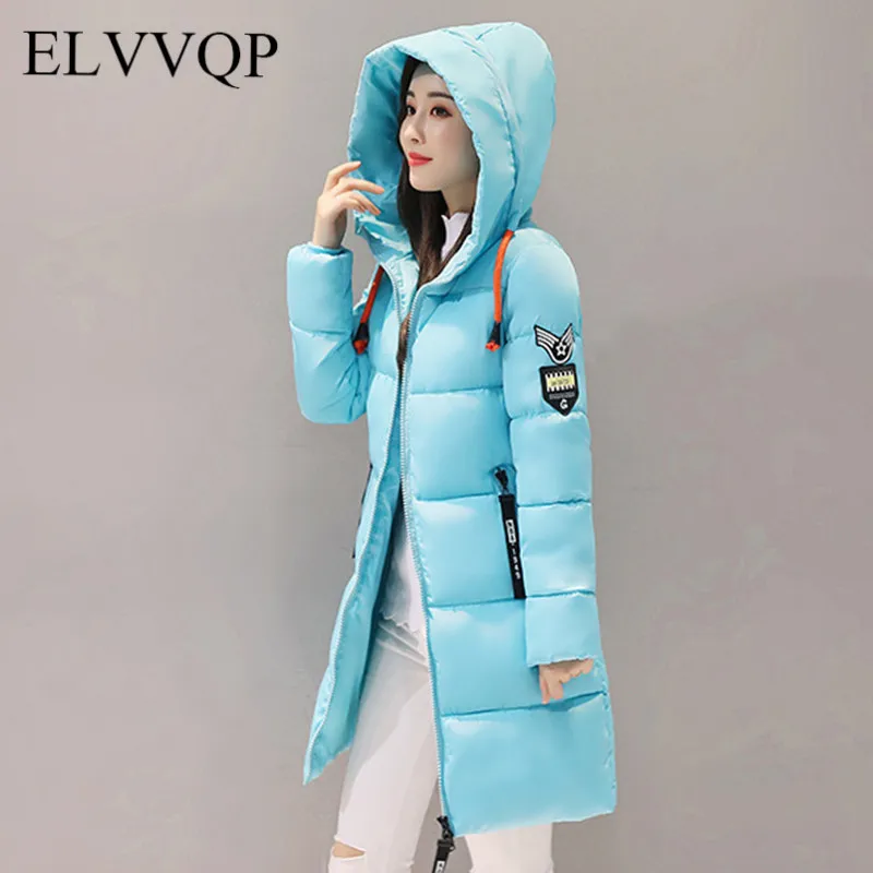 Winter Jacket Women Plus Size Vintage Jackets And Coats Female Cotton Padded Long Parkas Mujer 2018 Korean Hooded Coat NW491