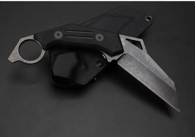 Strider Karambit кемпинг выживания Ножи, D2 лезвие G10 Ручка Охотничьи ножи, тактический фиксированным Ножи для шашлыков. Открытый Инструменты