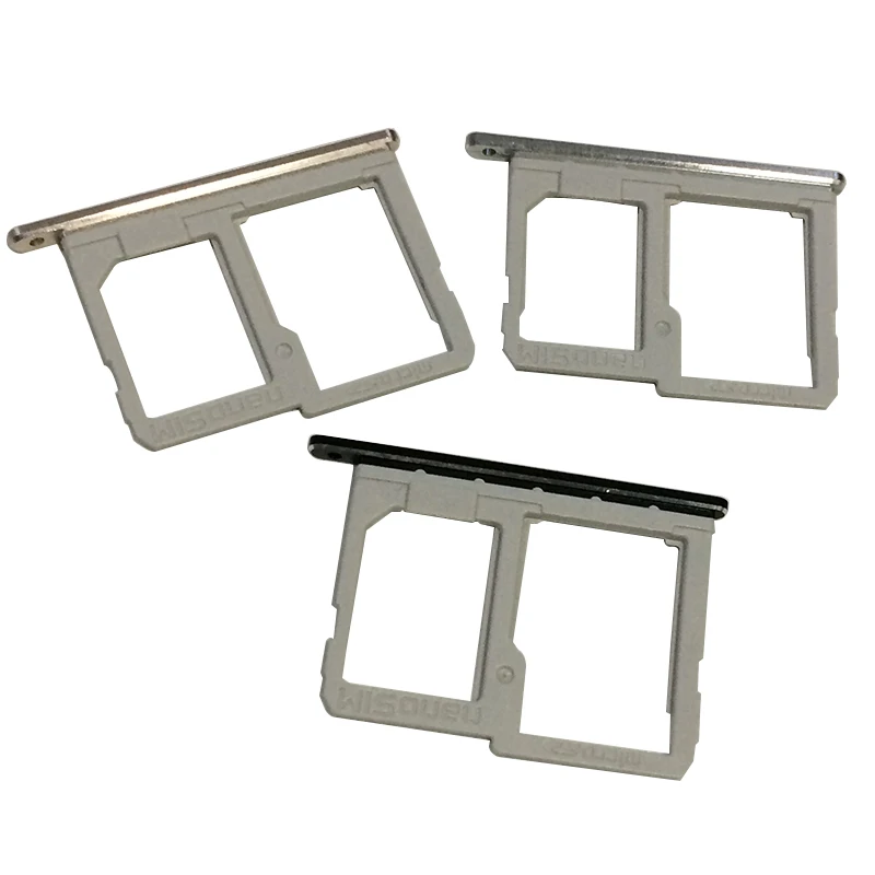 

10Pcs/lot Original New Nano Sim Card Tray & Micro SD Card Holder For LG Q6 M700 M700N Memory Sim Card Reader Slot Replacement