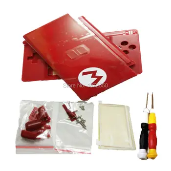 

Top Full Red Color Housing Cover Case Mario Version Shell For NintendoDSLiteDSLNDSLWith Screw Buttons Kits Screwdrivers