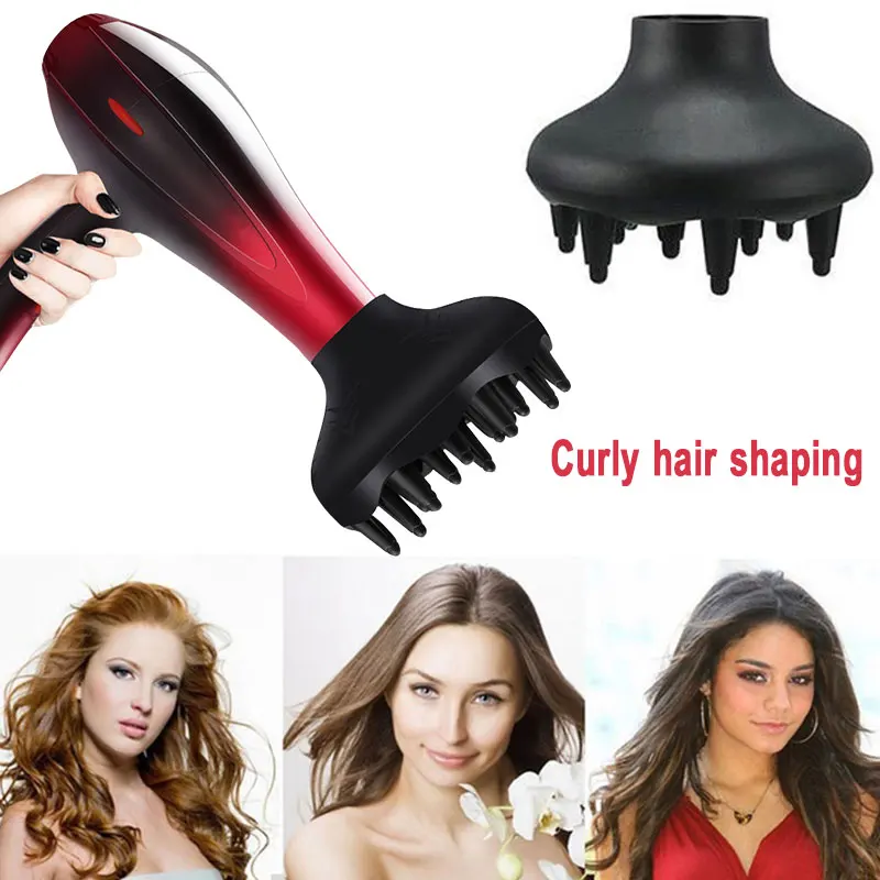 

2019 Drop Shpping Black Hair Curler Hair Drier Radiator Fashion Natural Hair Styling Blower Diffuser for Curly Hair