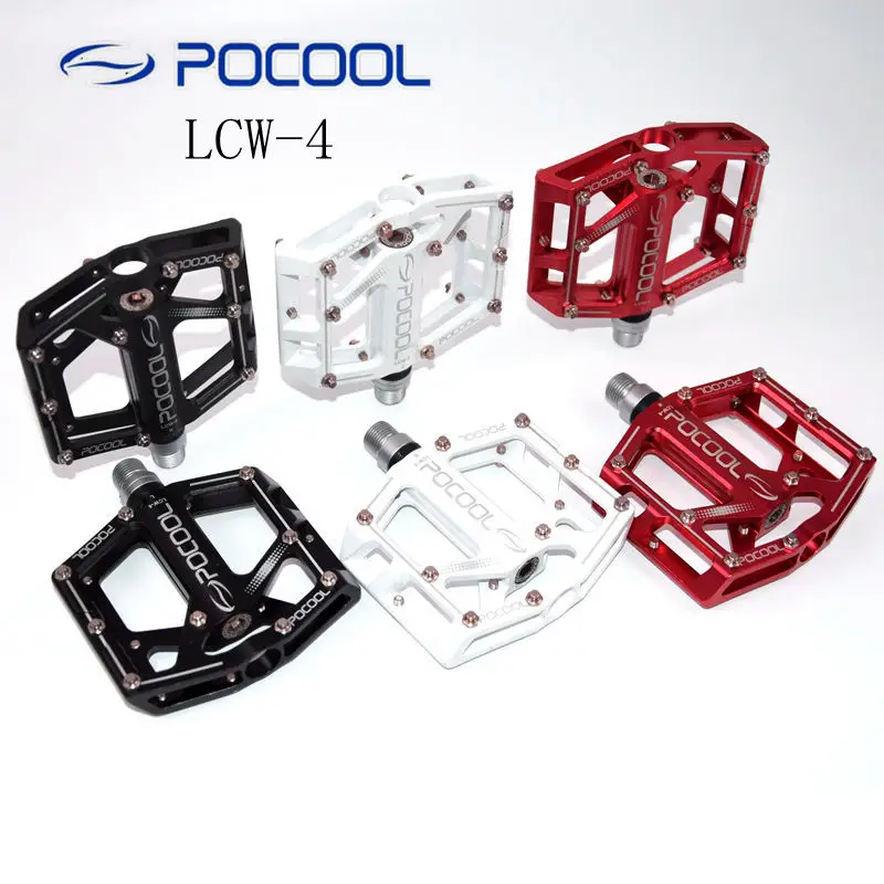 POCOOL LCW 4 педали из алюминиевого сплава дорожный горный велосипед уплотнение