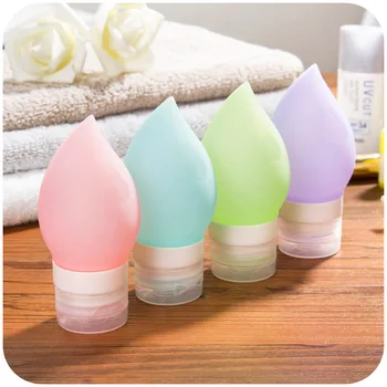 

75ml Portable Color Lotion Bottle Refillable Travel Body Wash Shampoo Silicone Bottle Business Trip Makeup Containers FZ103