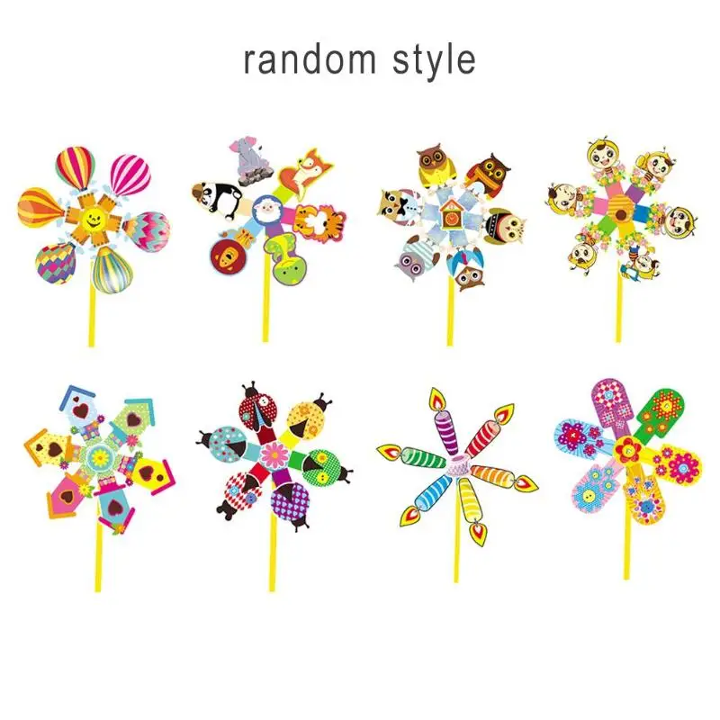 Детская игрушка для рукоделия, пластиковая ветряная мельница, сделай сам, ветряная блесна, детские игрушки, садовые лужайки, вечерние, развивающие игрушки, подарок для мальчиков и девочек