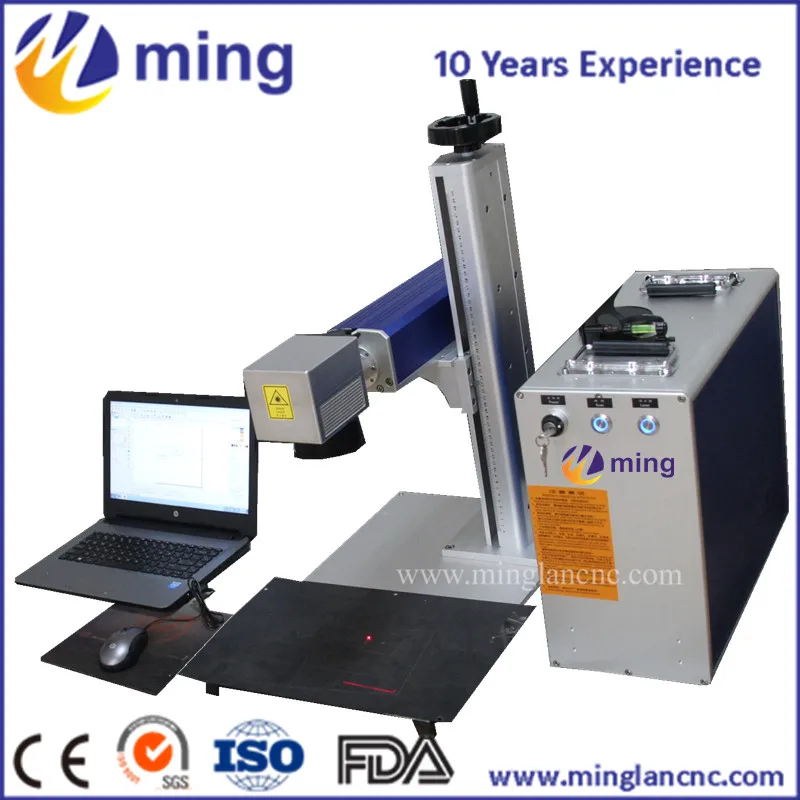 

Fiber laser marking machine 20W/ Standard portable marking machine with Ring-specific rotating shaft