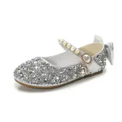 2019 новая Брендовая детская обувь для девочек, детская обувь с блестками, платье принцессы, обувь для девочек, танцевальная Свадебная обувь