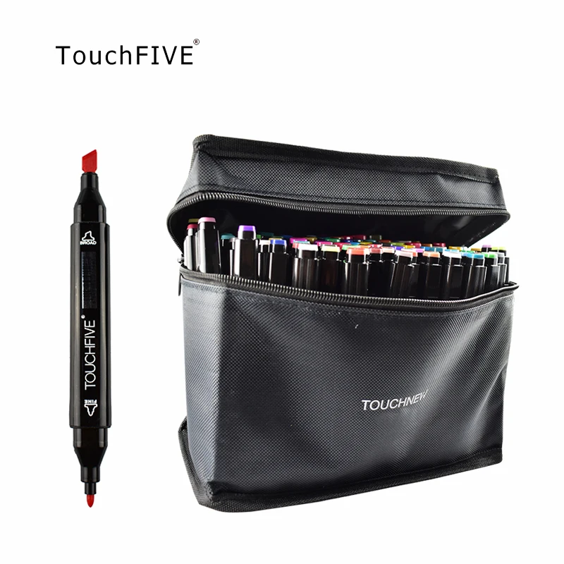 

Touchfive Single Colors Sketch Markers Alcohol Based Dual Head Brush Markers Pen For Drawing Manga Art Supplies Markers