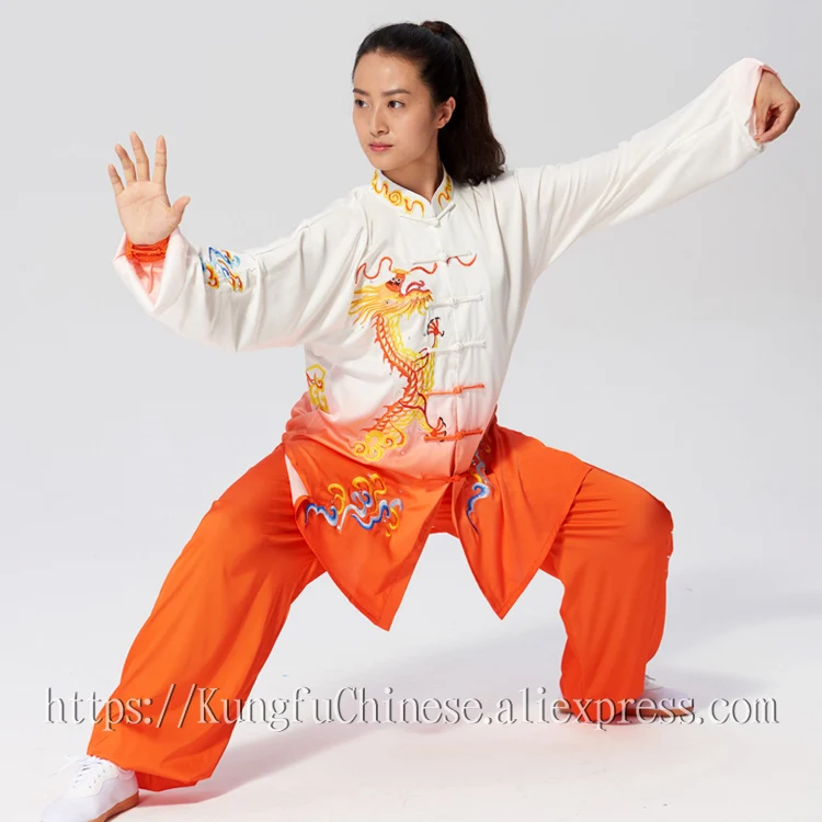 

Chinese Tai chi garment taiji clothes Martial arts suit Kungfu uniform Wushu costume for women girl men boy kids adults