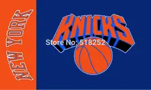 New York Knicks Flag 3×5 FT 150X90CM Banner copper grommets Polyester NBA flag 138, free shipping