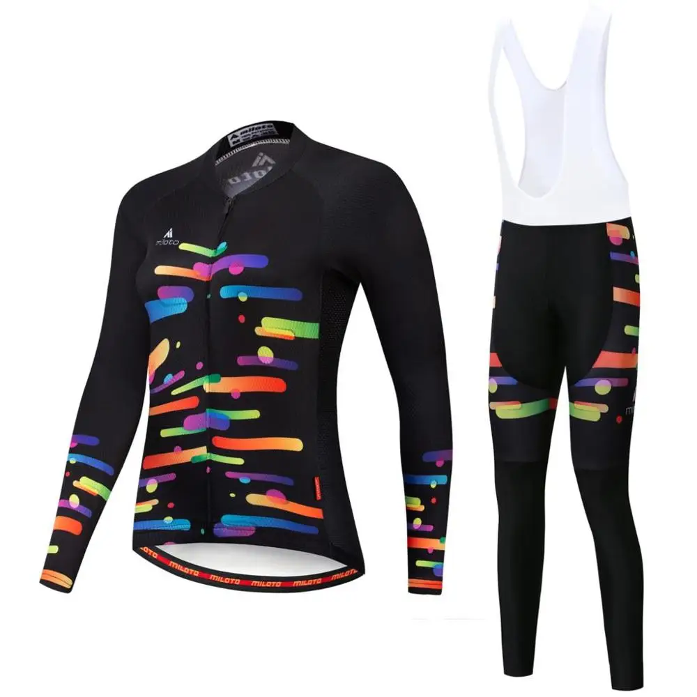

Women Cycling Jersey Mtb Bicycle Clothes Female Ciclismo Long Sleeves Road Bike Clothing Riding Shirt Team Jersey Mountain bike