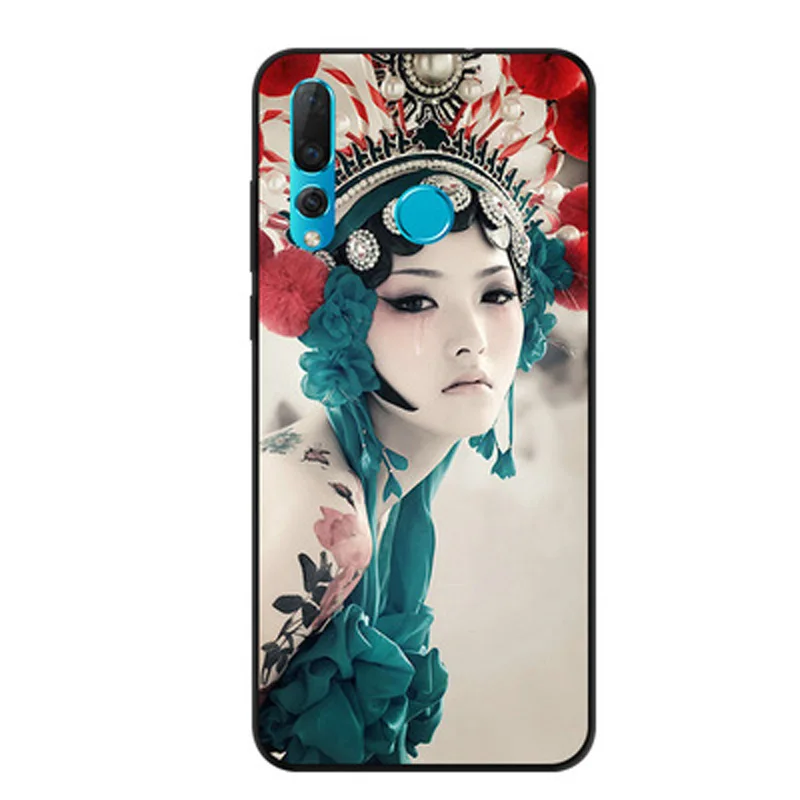 Чехол для huawei Nova 4 VCE AL00 Капа крышка красивая девушка противоударный мягкий ТПУ